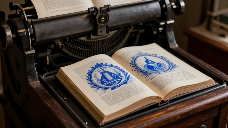 Prensa antigua, libros nuevos, estilo dramático y académico