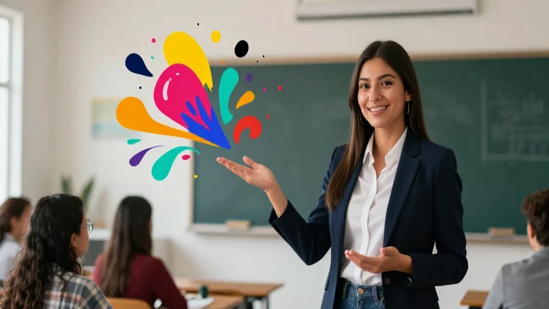 Impresión: Definición, Concepto y su Importancia Actual 5 Educador joven y carismático transmite su impacto