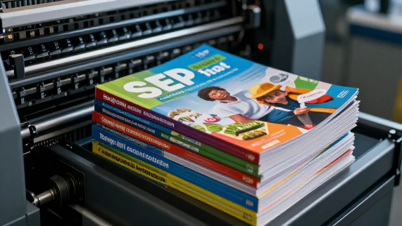 Libros SEP modernos impresos con alta velocidad
