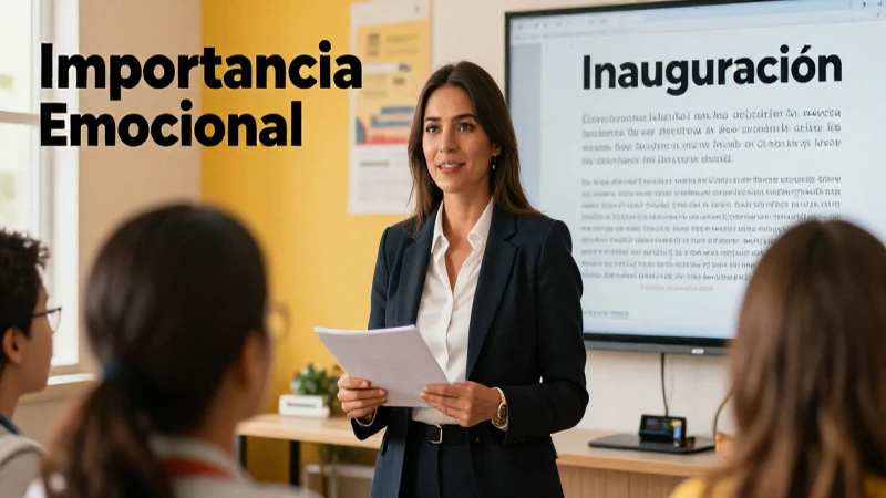 Impacto emocional de inauguraciones educativas