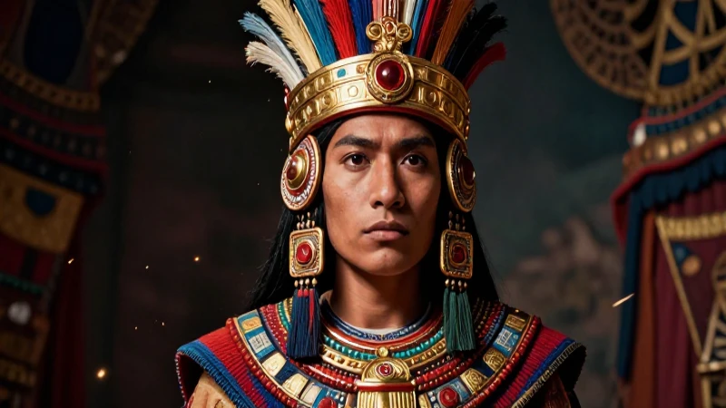 Majestuoso retrato detallado del Inca