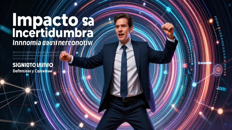 Incertidumbre económica representada en diseño digital
