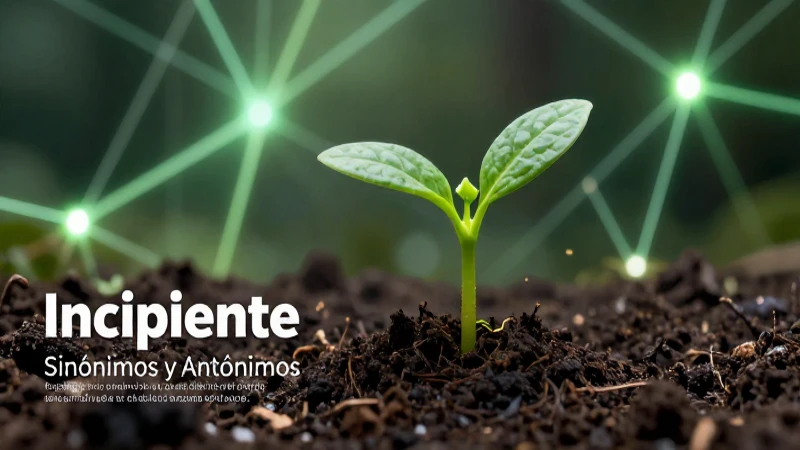 Representación visual del concepto incipiente