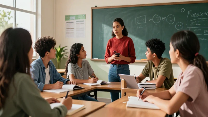 Inclusión en Aprendoencasayenclase: Educación para Todos 8 Estudiantes diversos aprenden en aula iluminada