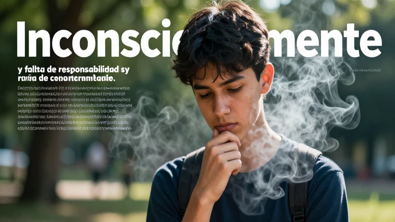 Inconsciencia y falta de responsabilidad definidas en una imagen