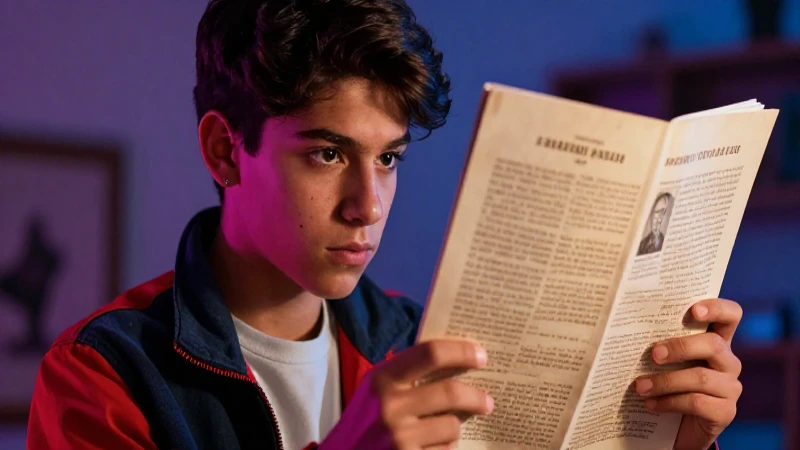 Independencia de México: etapas y resumen de su historia 8 Estudiante mexicano estudia documento histórico con intensidad
