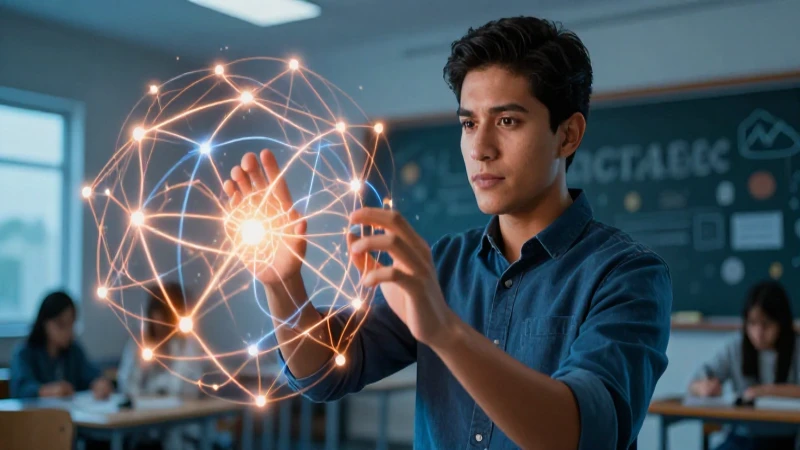 Educadora mexicana enfoca una red neuronal vibrante