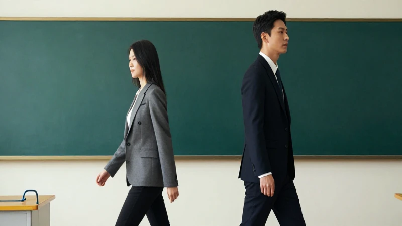 Indiferencias: Qué es, definición y concepto explicados 5 Dos figuras profesionales en un entorno educativo minimalista