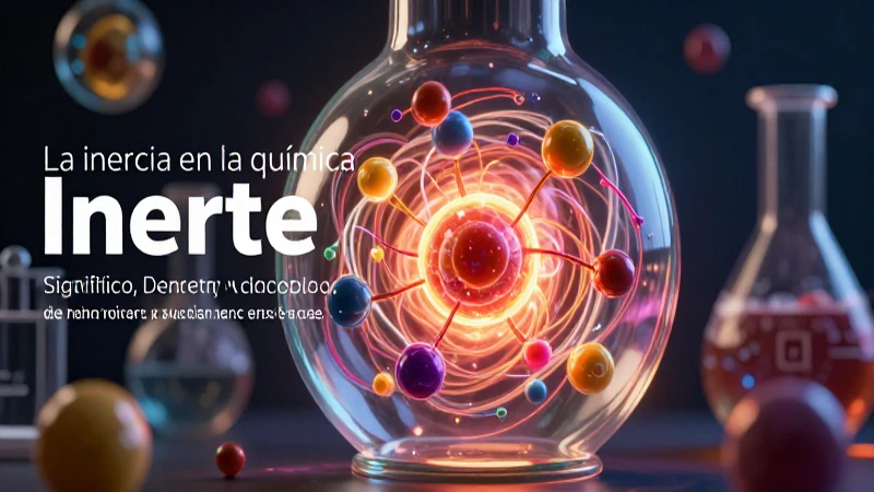 Representación visual de la inercia química