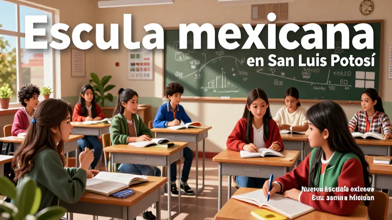 Infografía única: Conoce la escuela mexicana en San Luis Potosí 3 Nueva Escuela Mexicana en San Luis Potosí