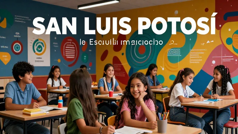Infografía única: Conoce la escuela mexicana en San Luis Potosí 5 Educación alegre y moderna en San Luis Potosí