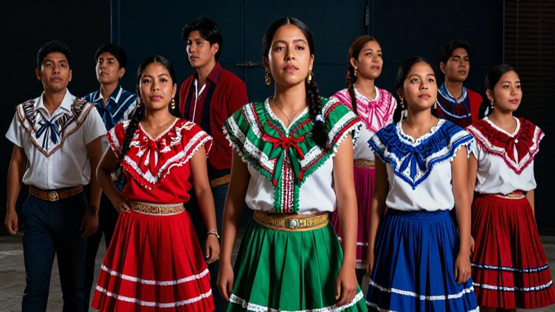 Diversidad cultural mexicana en jóvenes vibrantes