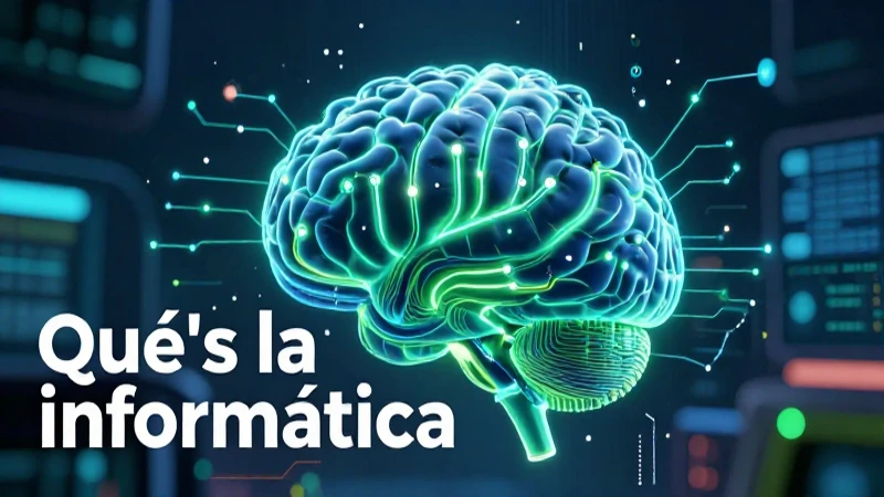 Concepto educativo de informática y circuitos digitales