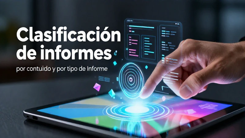 Informe: concepto, estructura, clasificación y acepciones 4 Clasificación de informes: diseño moderno y digital