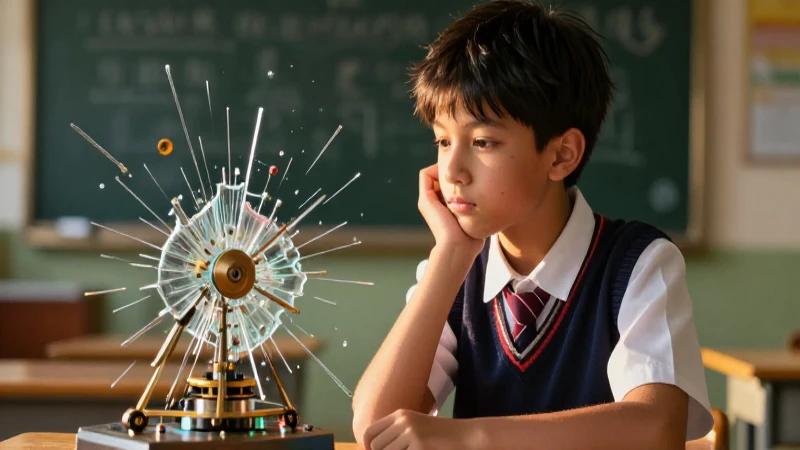 Ingenuidad: significado, definición y concepto explicados 4 Estudiante rompiendo mecanismos en luz dramática