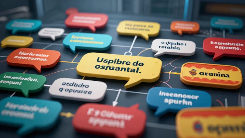 Comparación visual de estructuras inglesas y españolas