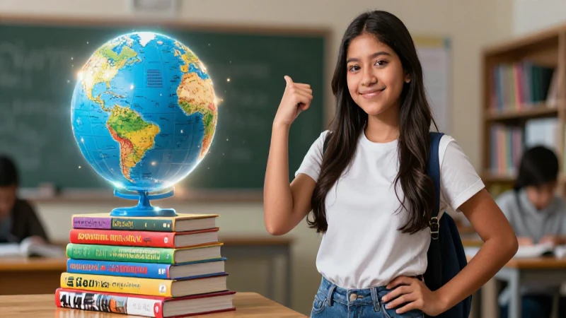 Domina el inglés en tercero de secundaria: consejos y recursos 3 Estudiante mexicano domina el conocimiento global
