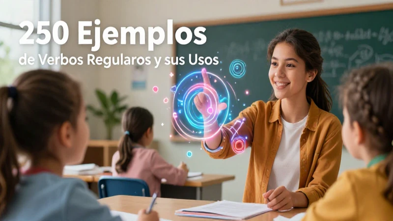 Inglés: 250 Ejemplos de Verbos Regulares y sus Usos 5 250 verbos regulares en inglés