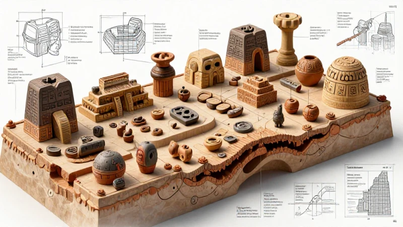 Blueprint detallado de entierros mexicanos