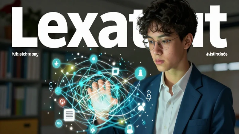 Joven profesional estudia vocabulario avanzado con enfoque