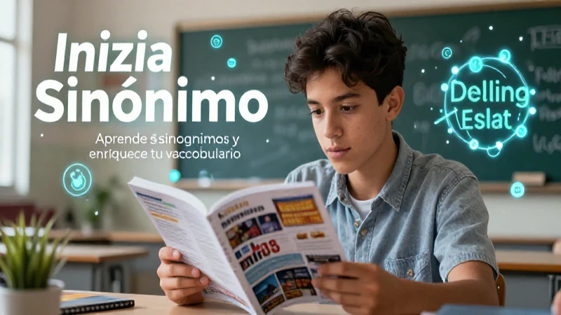 Estudiante mexicano aprende vocabulario con sinónimos