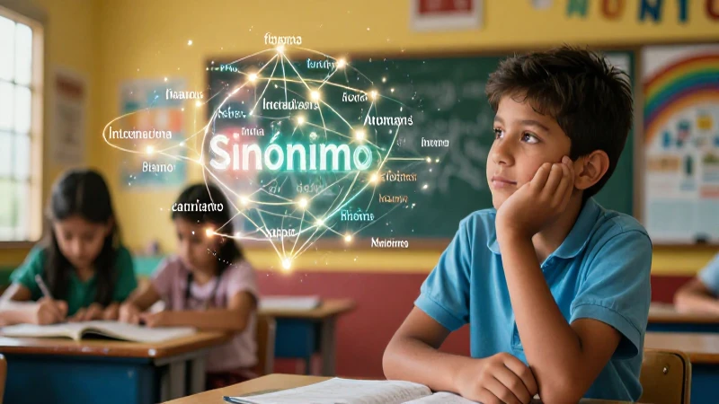 Estudia sinónimos con luz y estilo