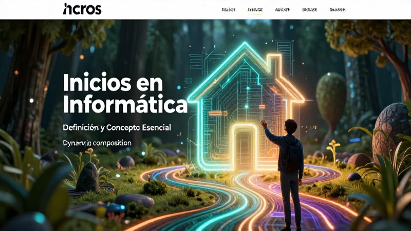 Inicios en Informática: Definición y Concepto Esencial 3 Diseño web educativo sobre inicio en informática