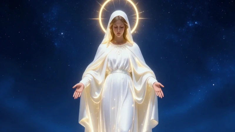 Inmaculado: Definición y Concepto Esencial Explicado 5 Ilustración hiperrealista de la Inmaculada