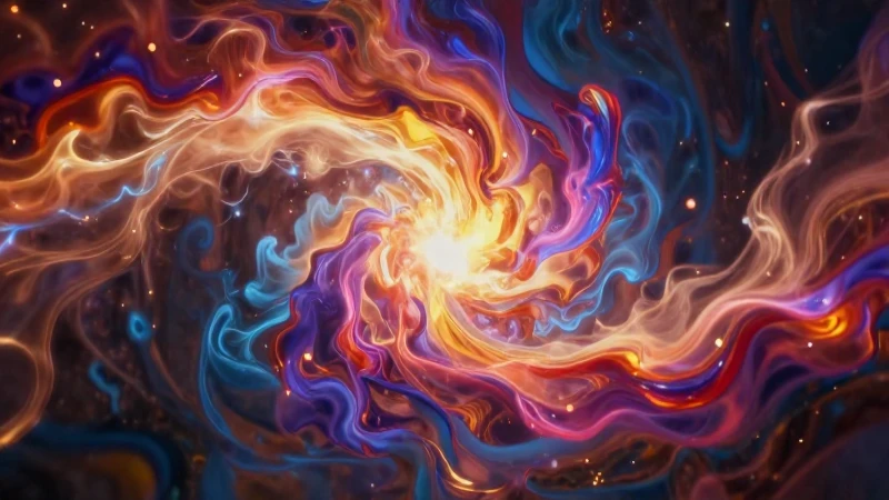 Energía divina impacta el paisaje con contraste vibrante