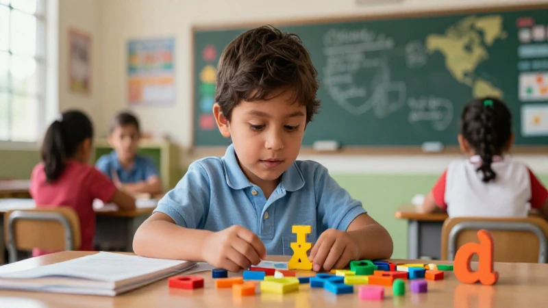 Inmersión: Qué es, definición y concepto explicado 5 Niño mexicano aprende en aula moderna