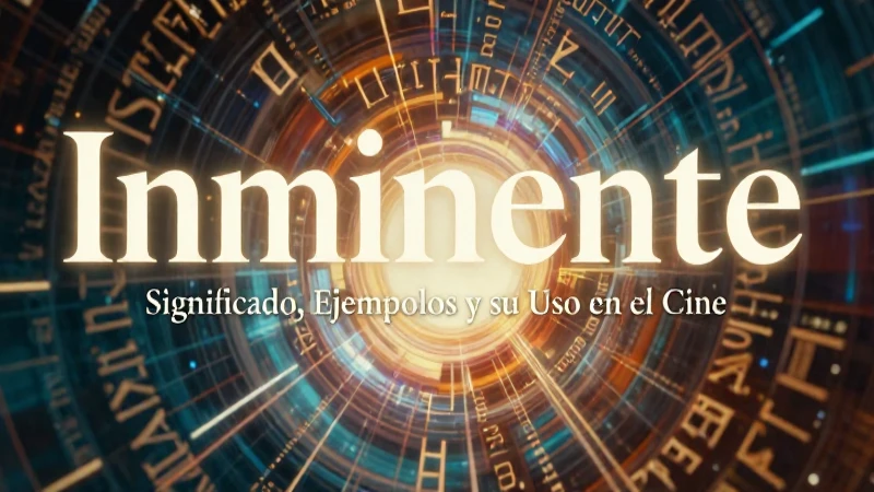 Etimología de inminente: análisis visual de alta calidad