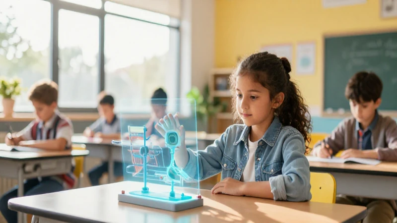 Innovación: Concepto, Tipos y su Importancia en el Cambio 5 Niño interactúa con holograma educativo en clase moderna