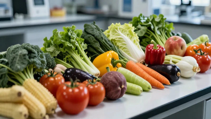Podrías explicarme la definición y el concepto de inocuo 6 Frutas y verduras frescas en un estudio elegante