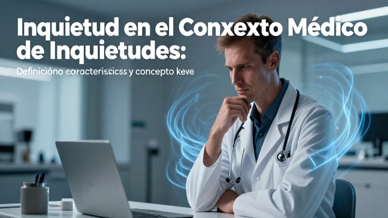 Ilustración de ansiedad médica profesional y dramática