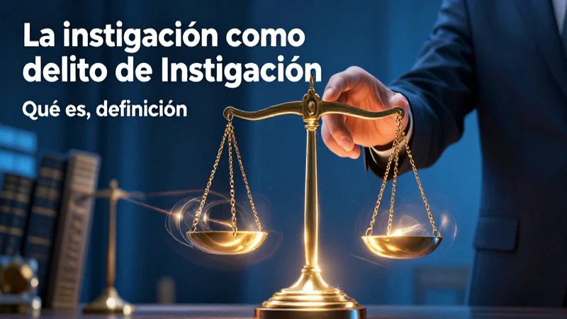 Instigación: definición, delito y ejemplos clave