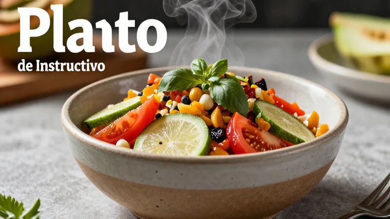 Plato mexicano vibrante, fotografía profesional de receta
