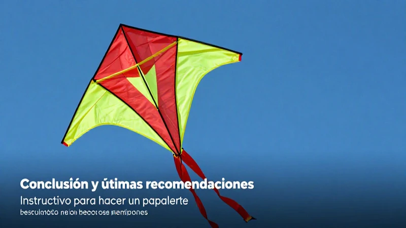 Instructivo para hacer un papalote: guía completa y PDF 9 Papalote rojo y amarillo en cielo azul vibrante