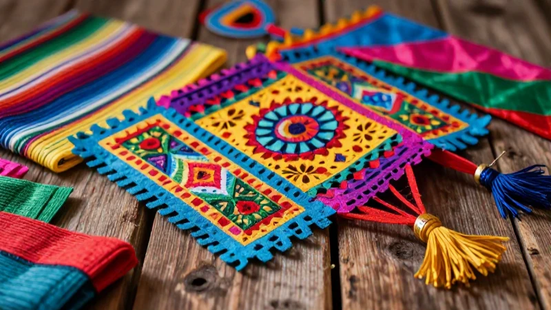 Instructivo para hacer un papalote: guía completa y PDF 6 Papalote mexicano vibrante sobre madera rústica
