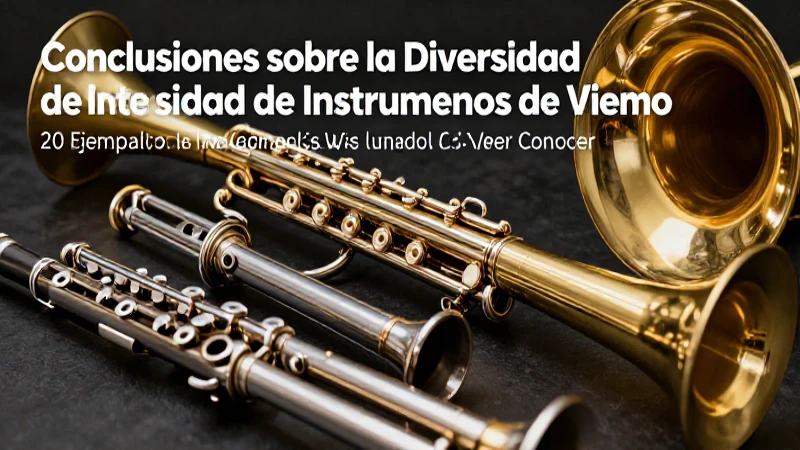 Diversidad de instrumentos de viento explicada visualmente