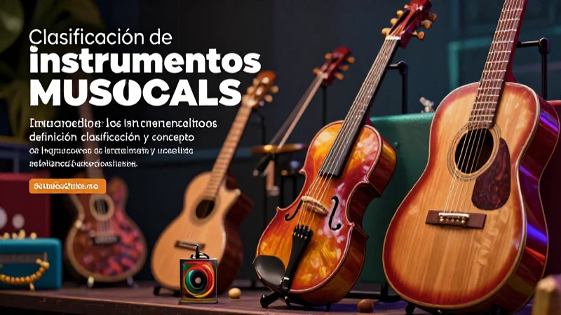 Clasificación de instrumentos musicales detallados