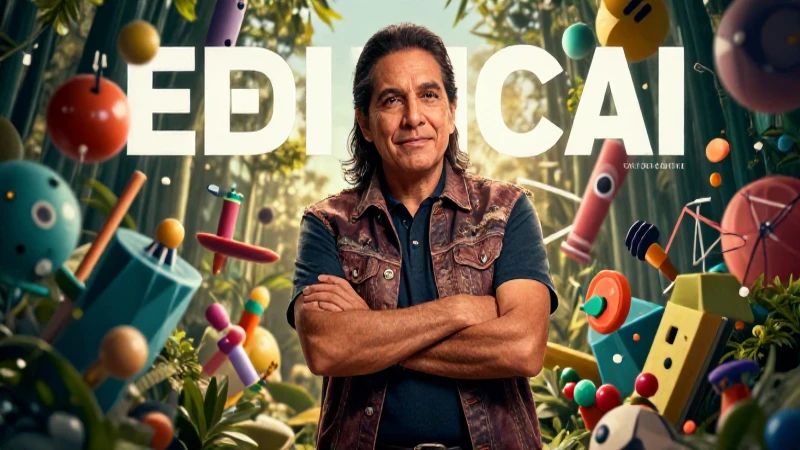 Educador mexicano dinámico en portada cinematográfica