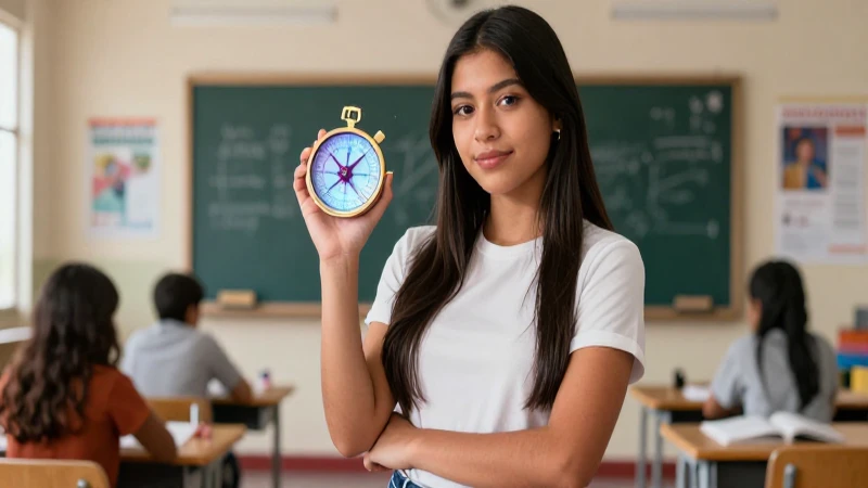 Retrato vibrante de estudiante mexicano dinámico
