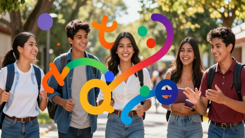 Diversidad y aprendizaje representados visualmente