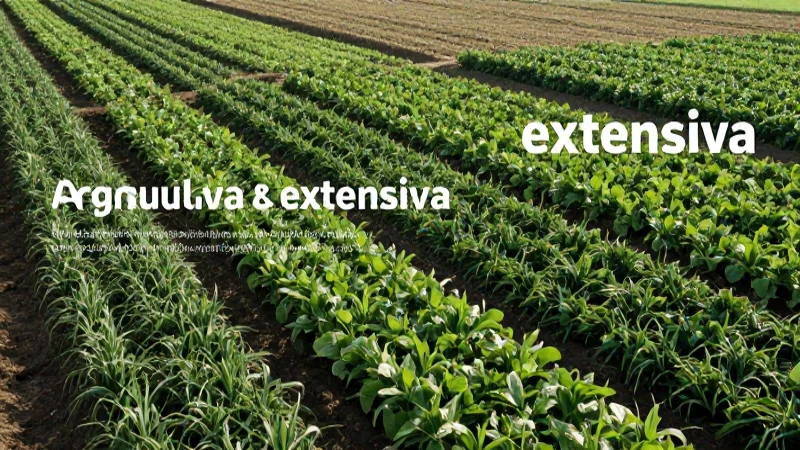 Conoce las diferencias entre agricultura intensiva y extensiva 6 Diferencias entre agricultura intensiva y extensiva