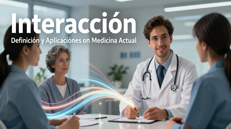 Ilustración médica de interacción profesional y dinámica