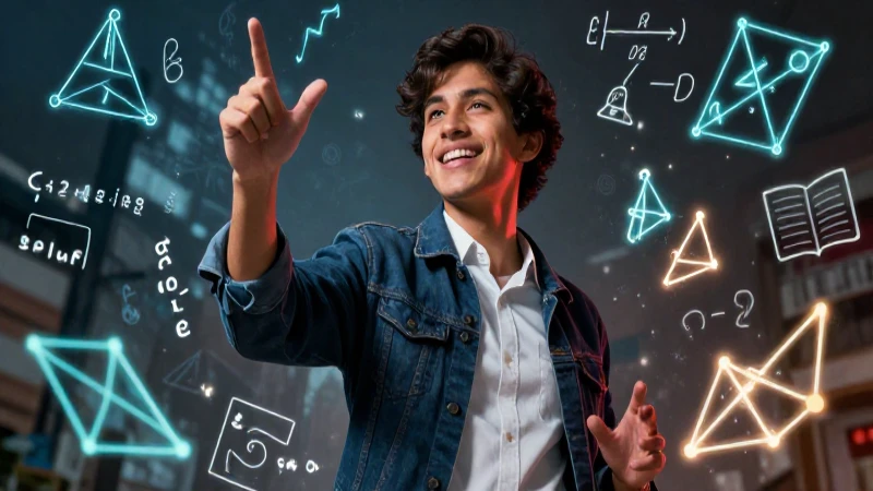 Joven estudiante mexicano brillante en estética educativa