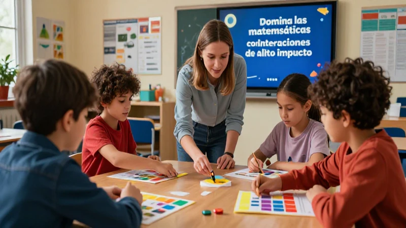 Estrategias de matemáticas interactivas de alto impacto