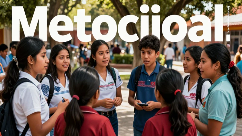 Vibrante cover educativa de estudiantes mexicanos
