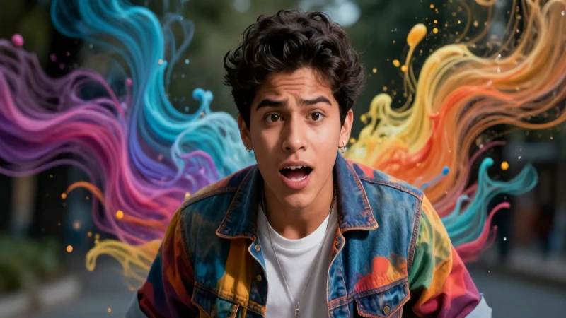 Conoces los 100 ejemplos de interjecciones que debes dominar 4 Retrato dinámico de estudiante mexicano vibrante