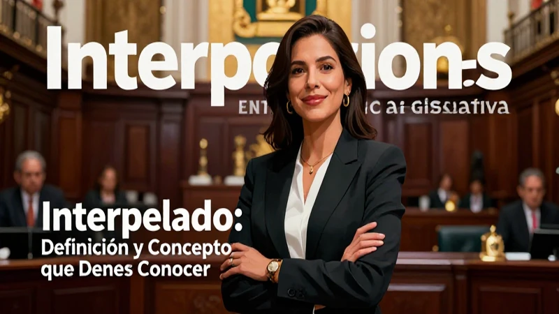 Interpelado: Definición y Concepto que Debes Conocer 4 Ilustración de conceptos legislativos profesionales